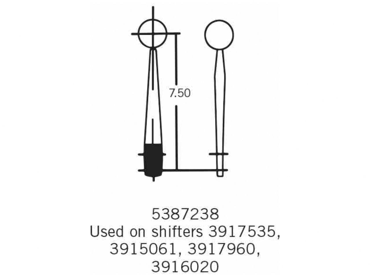 Hurst Shifters Replacement Competition Plus Stick Replacement Chrome Stick