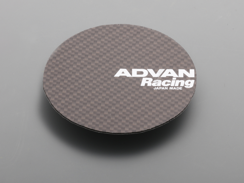 Advan 73mm Carbon Ornament Center Cap Sticker - Black YHI126