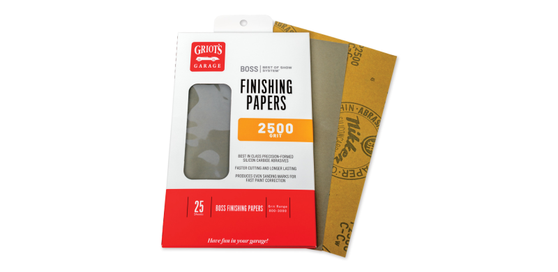 Griots Garage BOSS Finishing Papers - 2500g - 5 .5in x 9in (25 Sheets) B2525