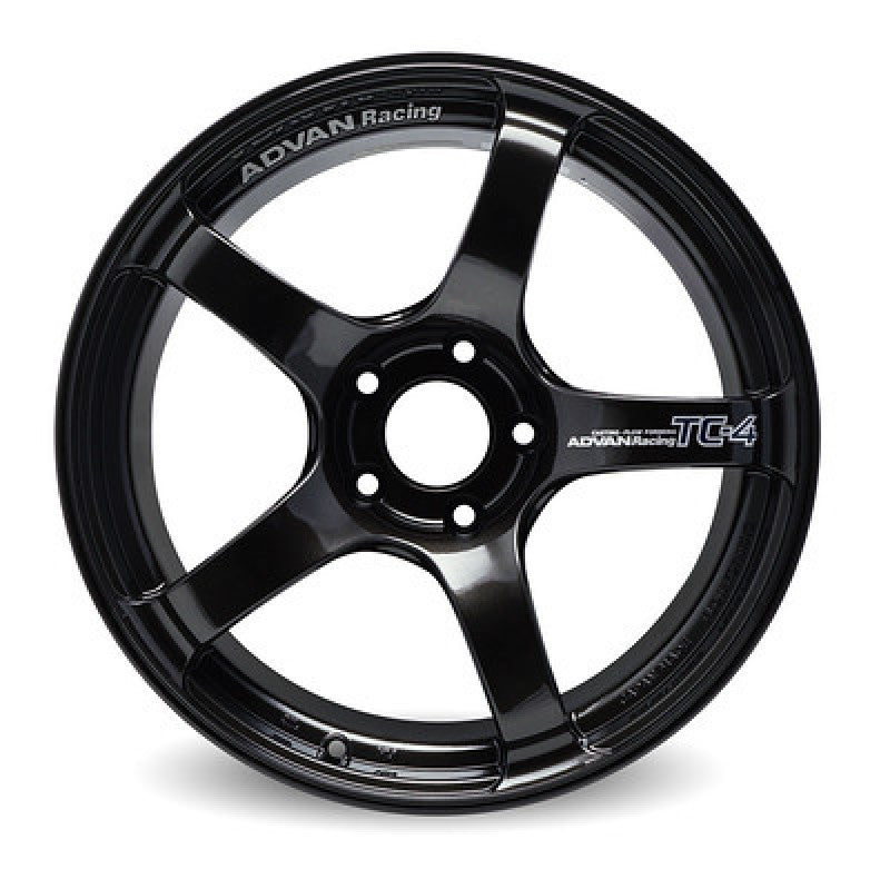 Advan TC4 15x8.0 +28 4-100 Black Gunmetallic Wheel (No Ring) YAD5G28ABG