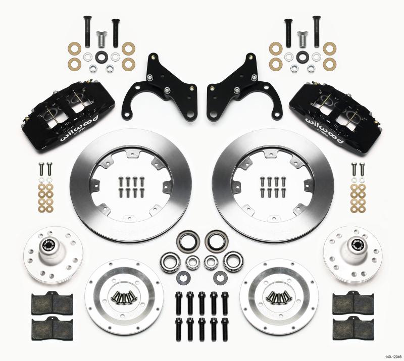 Wilwood Dynapro 6 Front Hub Kit 12.19in 69-70 Impala Drum/Disc 69-82 Vette 140-12946 Main Image