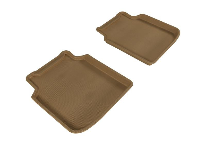3D MAXpider 2009-2012 BMW 7 Series LI F02/F04 Kagu 2nd Row Floormats - Tan L1BM05221502 Main Image