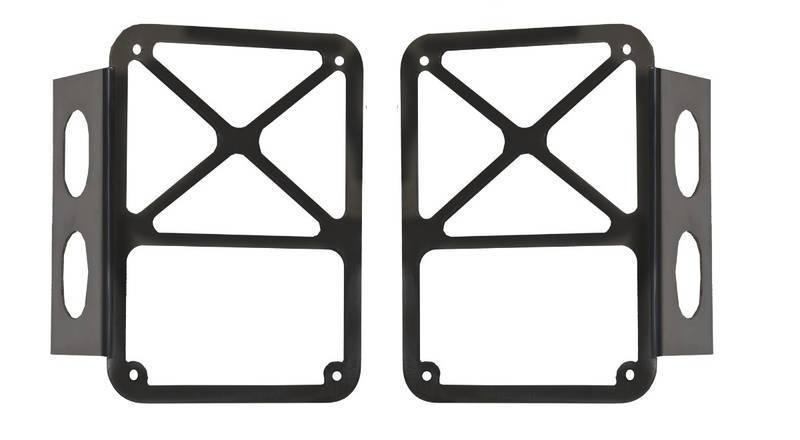 DV8 Offroad 2007-2018 Jeep JK Tail Lamp Guards Black D-JP-190007-BK Main Image