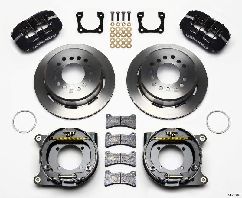 Wilwood Dynapro Low-Profile 11.00in P-Brake Kit Chevy 12 Bolt Spcl 2.81in Off Stag Mount 140-11400 Main Image