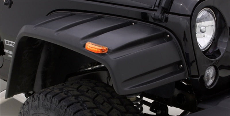 Rampage 1997-2006 Jeep Wrangler(TJ) Comes With Stainless Bolts RX-Rivet Style Fender Flares - Black 8260530