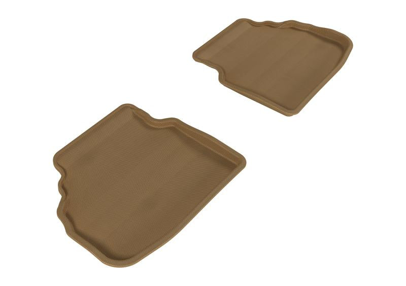 3D MAXpider 2009-2012 BMW 7 Series F01 Kagu 2nd Row Floormats - Tan L1BM05321502 Main Image