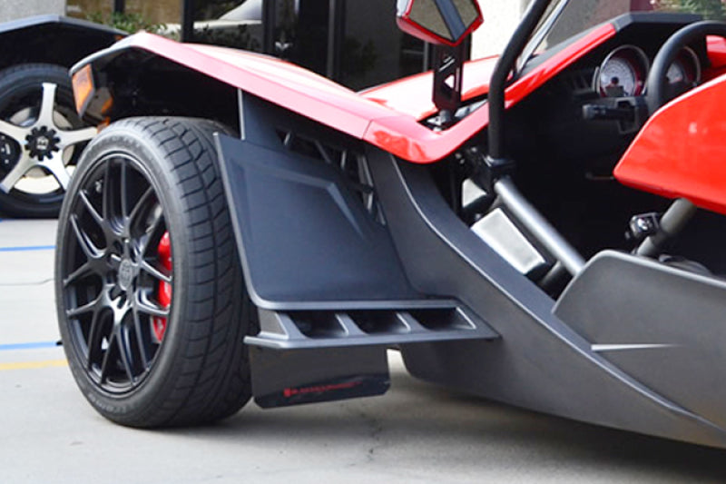 Rally Armor 2015-16 Polaris Slingshot Front Mud Flaps Red Logo MF38-UR-BLK/RD