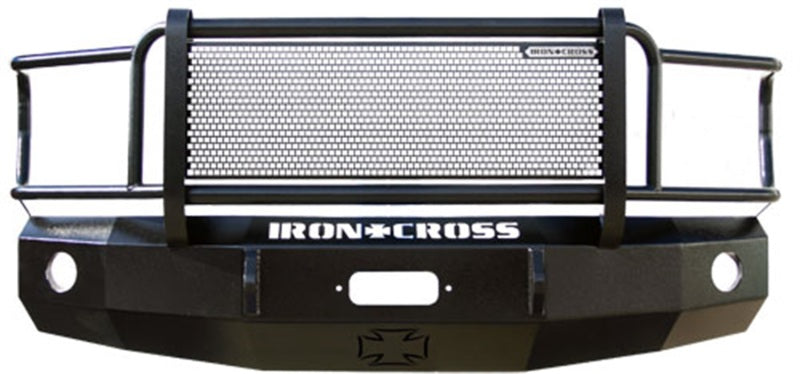 Iron Cross 07-14 GMC Sierra 2500/3500 Heavy Duty Grill Guard Front Bumper - Gloss Black 24-325-07