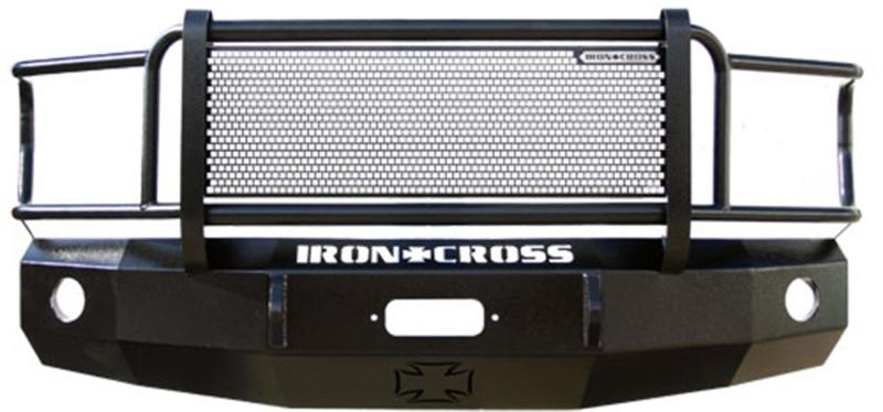 Iron Cross 07-13 Chevrolet Silverado 1500 Heavy Duty Grill Guard Front Bumper - Gloss Black 24-515-07 Main Image