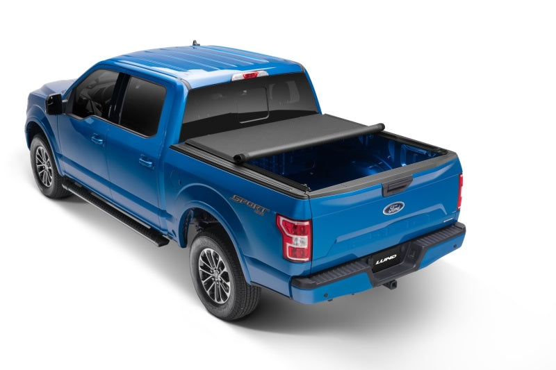 Lund 04-18 Ford F-150 (6.5ft. Bed) Genesis Elite Roll Up Tonneau Cover - Black 96873