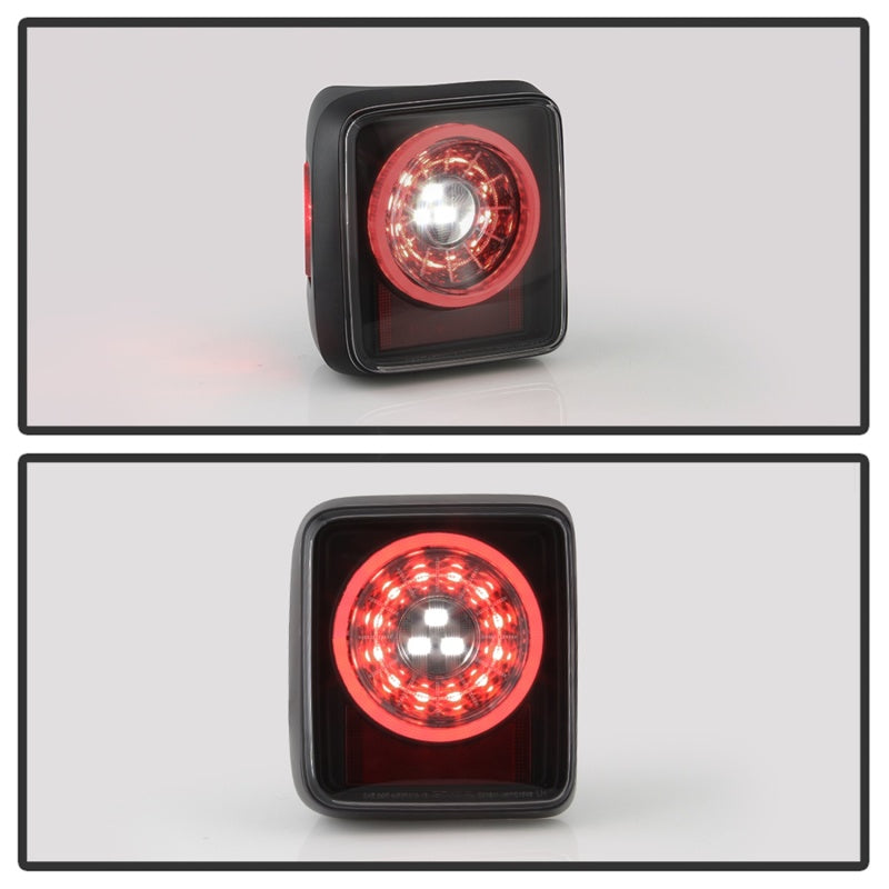 Spyder 19-20 Jeep Wrangler - Full LED Tail Lights - Seq Turn Sign - Black Smoke ALT-YD-JW19-SEQ-BSM 5086464