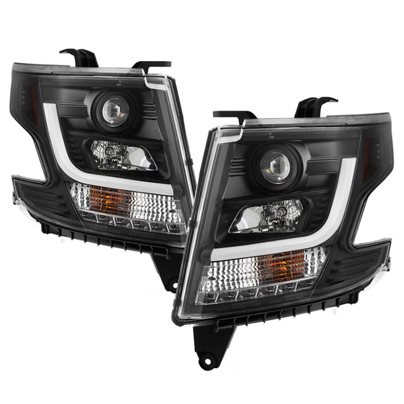 Spyder Chevy Tahoe / Suburban 2015 -2016 Projector Headlights - DRL LED - Black PRO-YD-CTA15-DRL-BK 5082541 Main Image