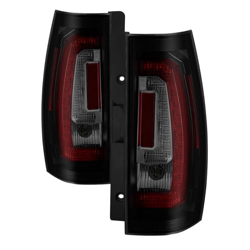 Spyder Chevy Suburban 07-14 V2 - LED Tail Lights - Black Smoke ALT-YD-CSUB07V2-LED-BSM 5083425 Main Image