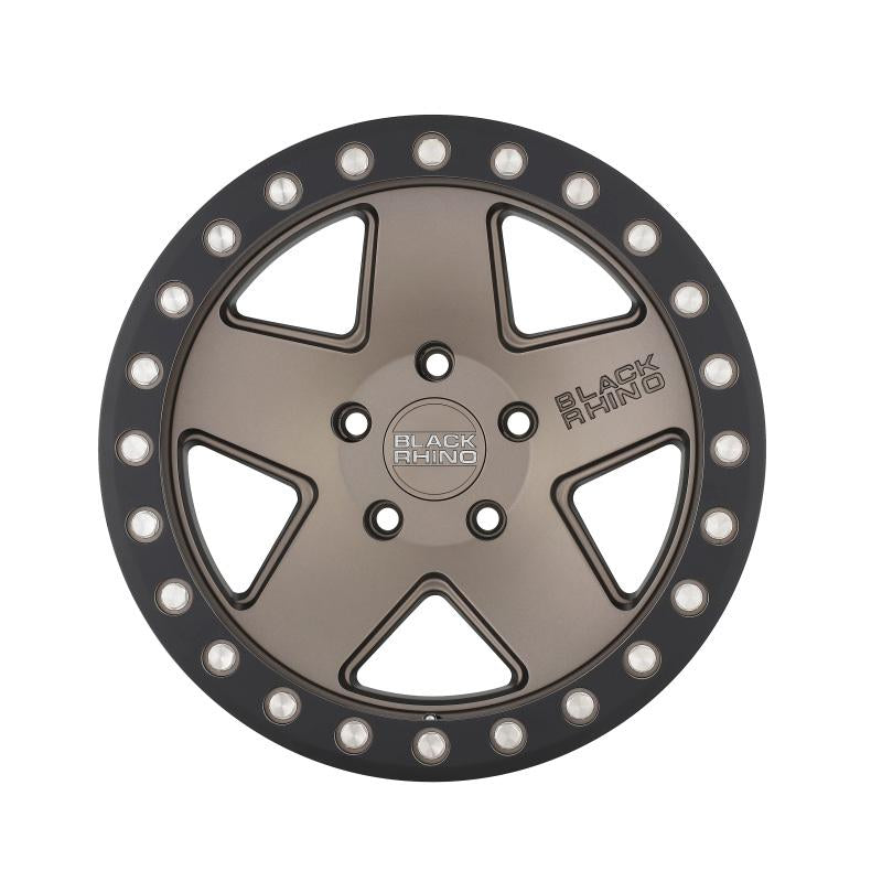 Black Rhino Crawler 17x9.5 6x139.7 ET-18 CB 112.1 Matte Bronze w/Matte Black Ring Wheel 1795CRL-86140Z12 Main Image