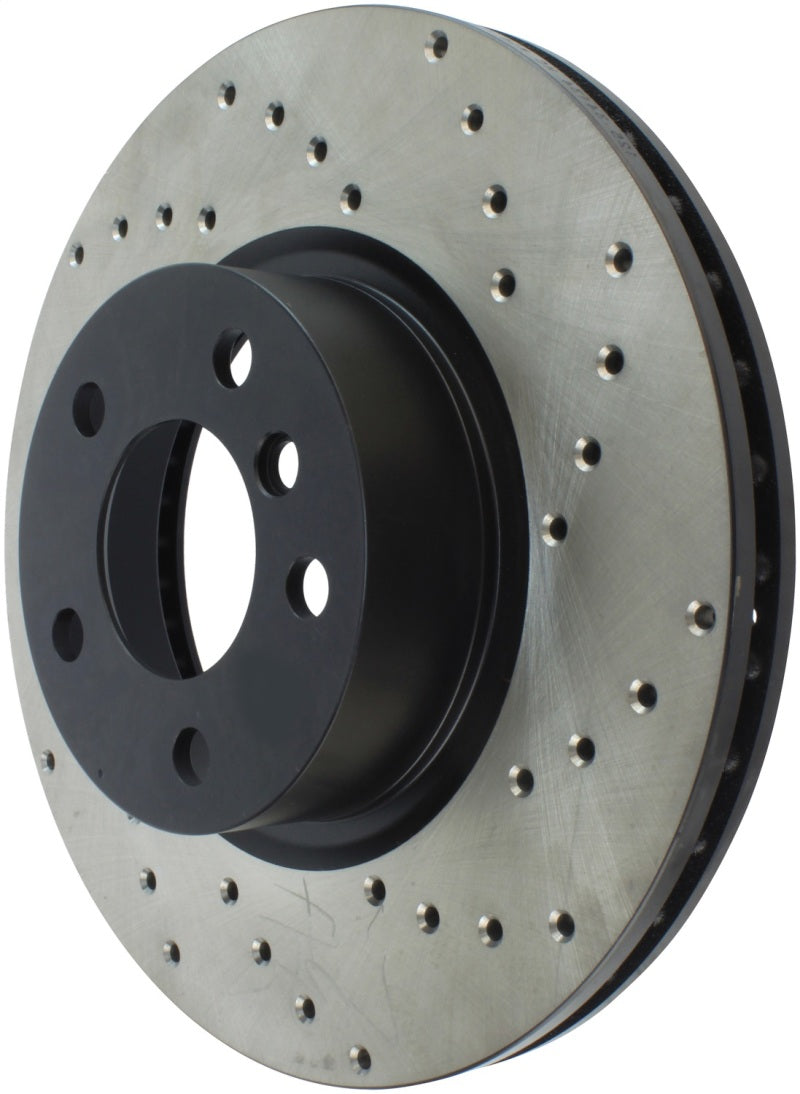 StopTech Sport Cryo Cross Drilled Brake Rotor; Rear Right