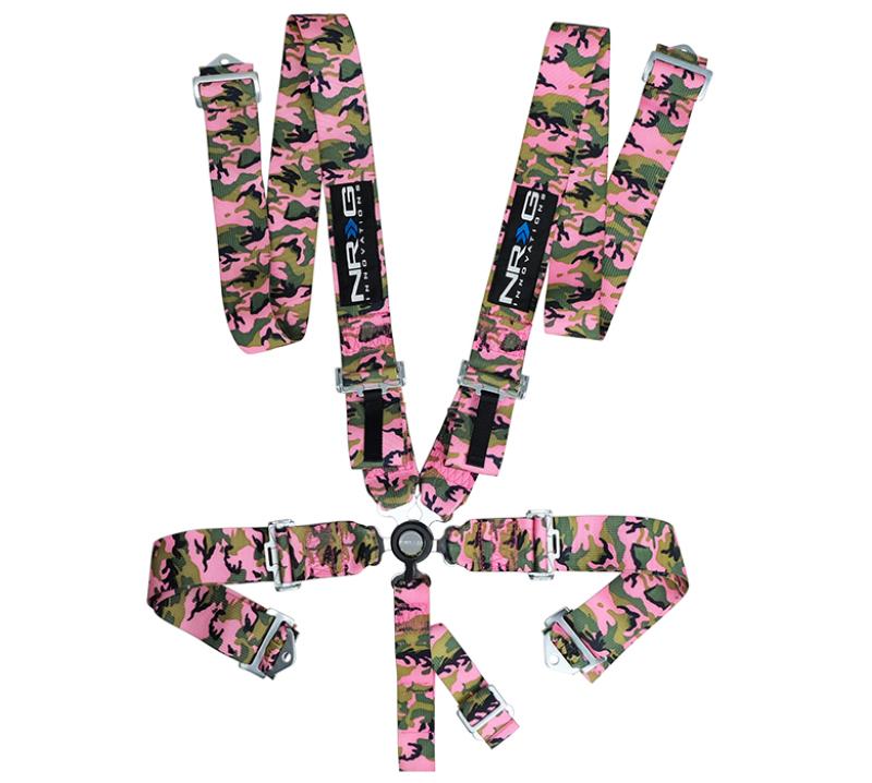 NRG SFI 16.1 5pt 3in. Seat Belt Harness/ Cam Lock - Pink Camo SBH-RS5PCPKCAMO Main Image