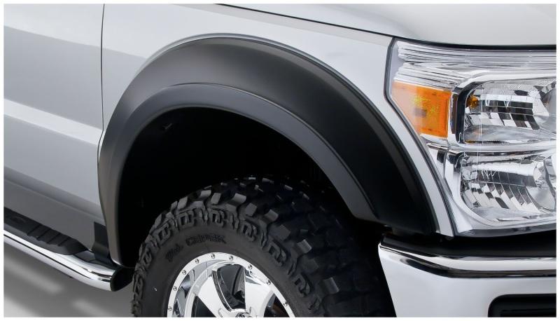 Bushwacker 11-16 Ford F-250 Super Duty Styleside Extend-A-Fender Style Flares 2pc - Black 20085-02 Main Image