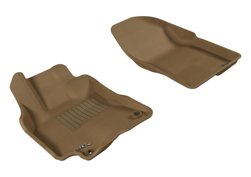 3D MAXpider 2009-2013 Pontiac/Toyota Vibe/Corolla Kagu 1st Row Floormat - Tan L1PA00111502 Main Image