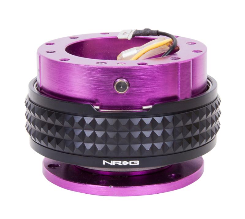 NRG Quick Release Kit - Pyramid Edition - Purple Body / Black Pyramid Ring SRK-210PP/BK Main Image