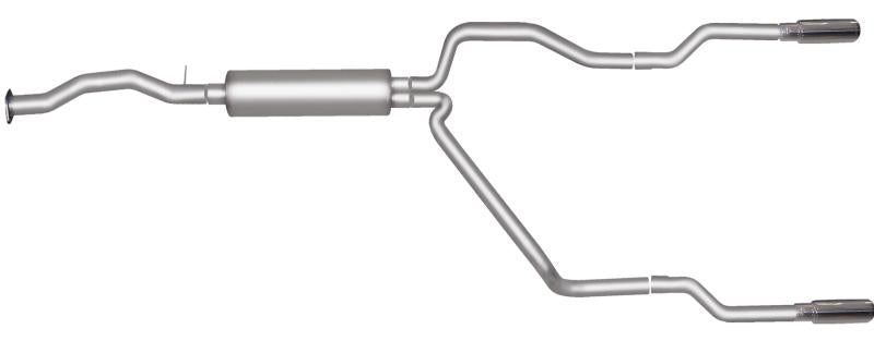 Gibson 96-97 Chevrolet C1500 Base 4.3L 2.5in Cat-Back Dual Split Exhaust - Stainless 65528 Main Image