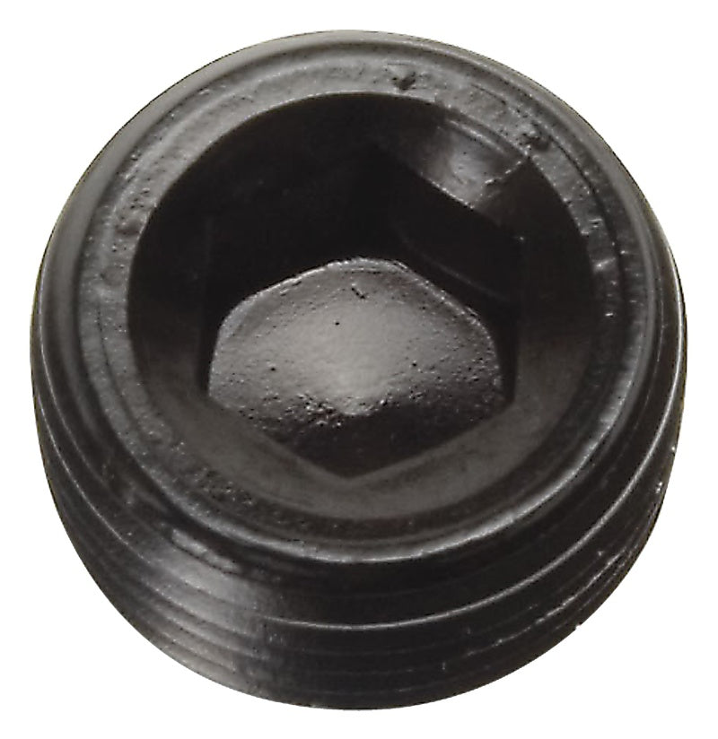 Russell 1/4" Aluminum Allen Socket Pipe Plugs (Black Finish)