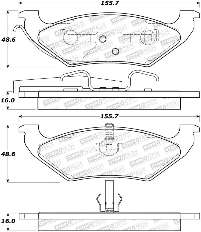 StopTech Street Brake Pads 308.07150 Main Image