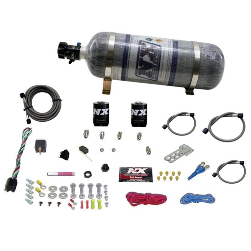 Nitrous Express Ford EFI Race Single Nozzle Nitrous Kit (100-250HP) w/Composite Bottle 20113-12 Main Image