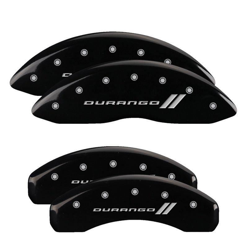 MGP 4 Caliper Covers Engraved Front & Rear Dodge Yellow Finish Black Char 2010 Dodge Ram 3500 12124SDD4YL Main Image