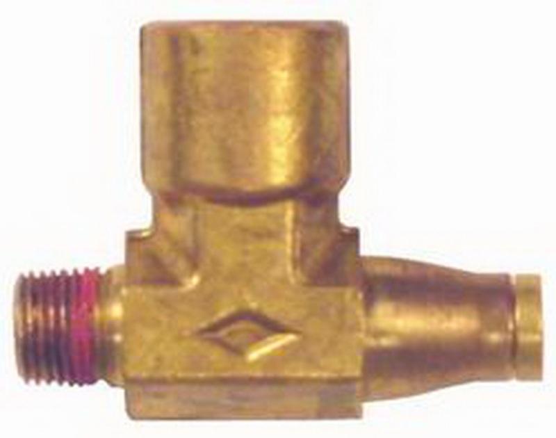 Firestone Compressor Tee 1/4in. x 1/8in. NPMT x 1/8in. NPFT Air Fitting - Single (WR17603066) 3066 Main Image