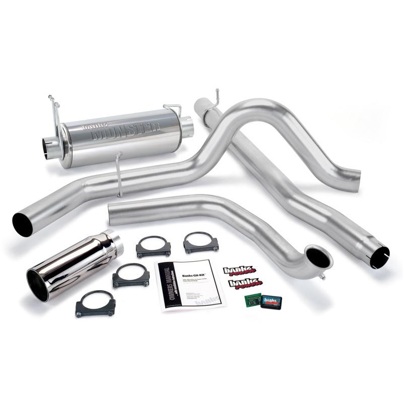 Banks Power 99-03 Ford 7.3L Git-Kit - SS Single Exhaust w/ Chrome Tip 47512 Main Image