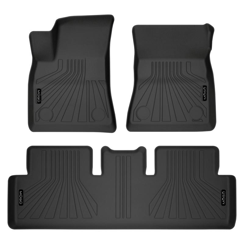 Husky Liners 18-19 Tesla 3 MOGO Black Front & Second Row Floor Liners 70458 Main Image