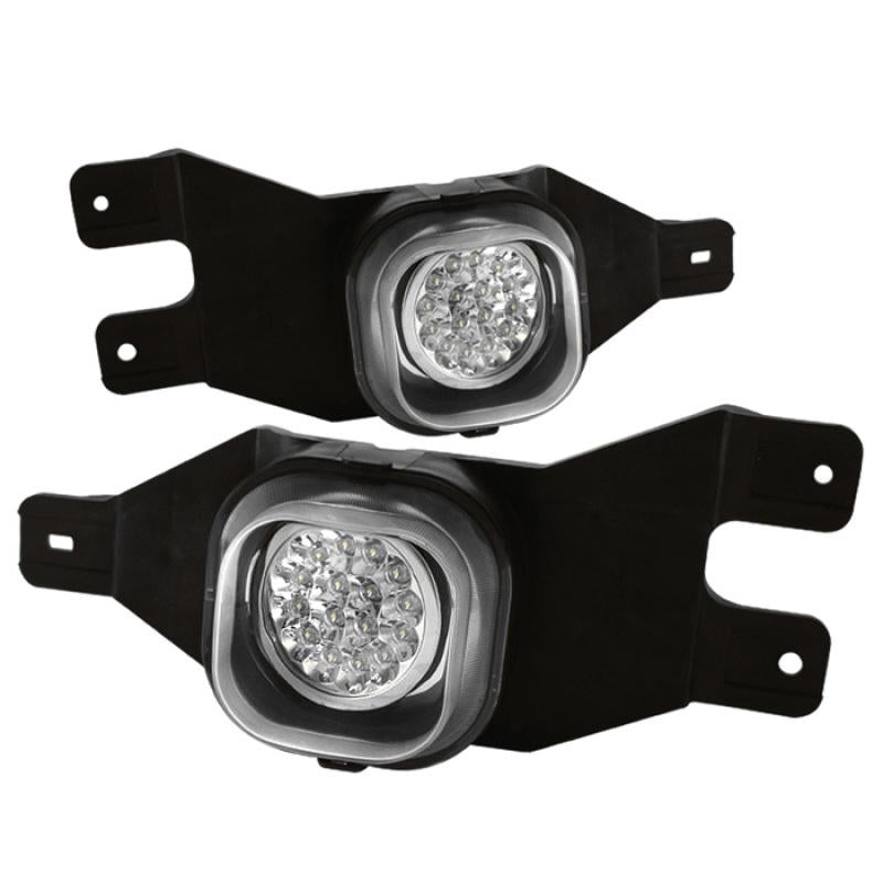 Spyder Ford F250/F350 99-04/Ford Excursion 00-05 LED Fog Lights w/Switch Clear FL-LED-FF25001-C 5015648 Main Image