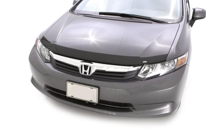 AVS 2012 Honda Civic Aeroskin Low Profile Acrylic Hood Shield - Smoke 320028 Main Image