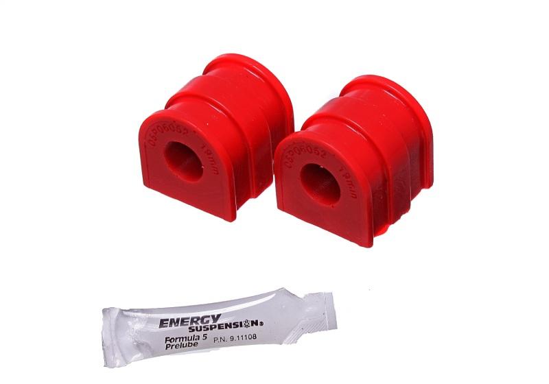 Energy Suspension 06-14 VW GTI/06-09 VW Rabbit Red 19.6mm Rear Sway Bar Bushing Set 15.5109R Main Image