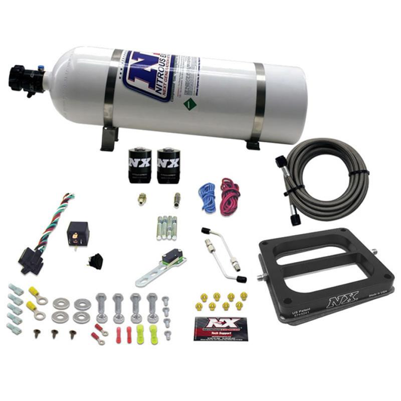 Nitrous Express Dominator/Gasoline Nitrous Kit (50-300HP) w/15lb Bottle 30070-15 Main Image