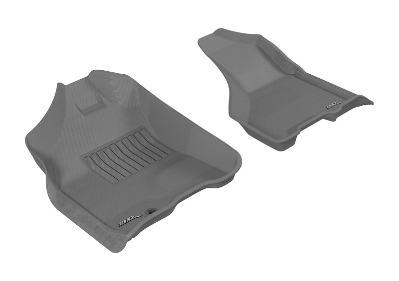 3D MAXpider 2009-2012 Dodge Ram 1500 Crew Cab/2500/3500/Crew Cab Kagu 1st Row Floormat - Gray L1DG01711501