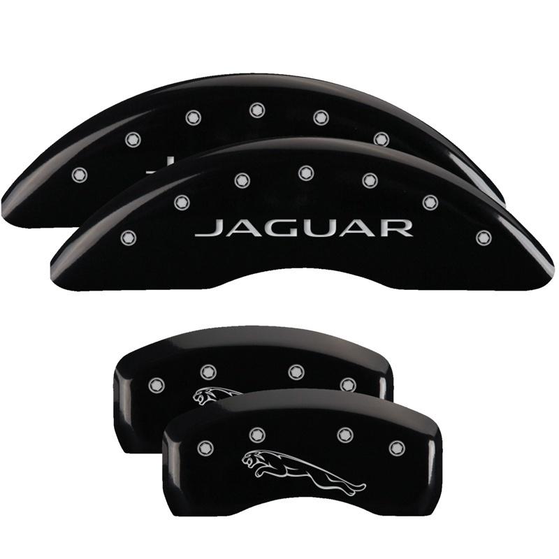 MGP 4 Caliper Covers Engraved Front & Rear MGP Black finish silver ch 41003SMGPBK Main Image