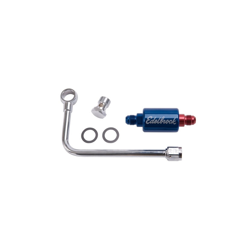 Russell Chromed Steel Fuel Line & Filter Kit for EPS Carbs.