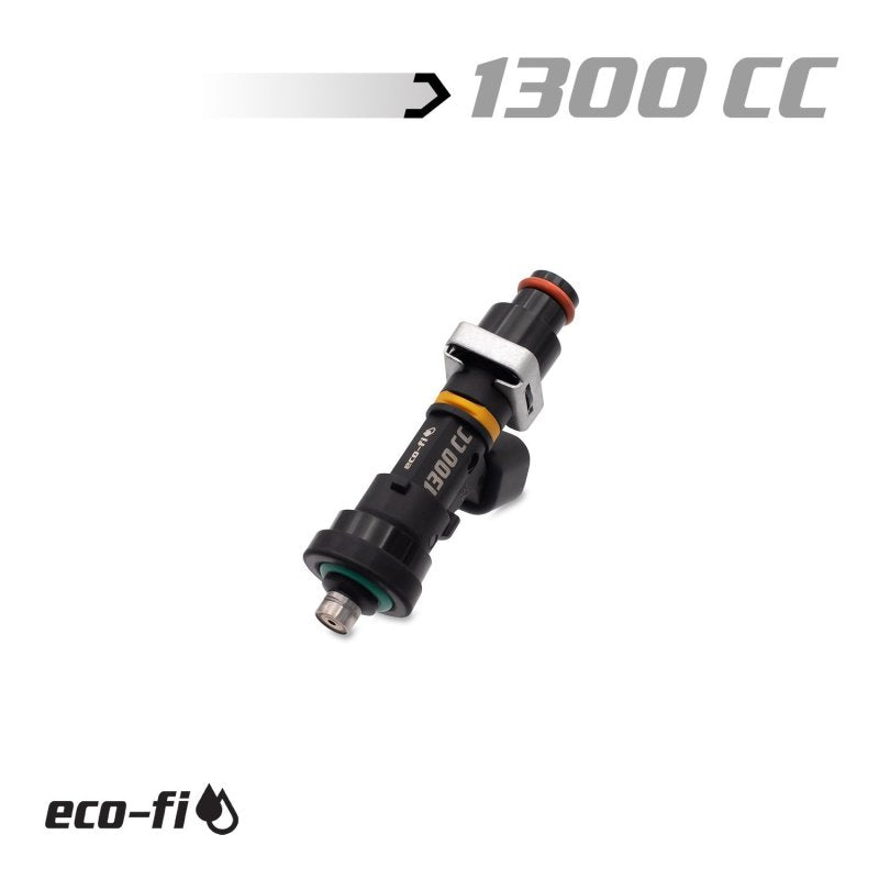 BLOX Racing Eco-Fi Street Injectors 1300cc/min w/1/2in Adapter Honda B/D/H Series (Single Injector) BXEF-06514.11-1300-SP