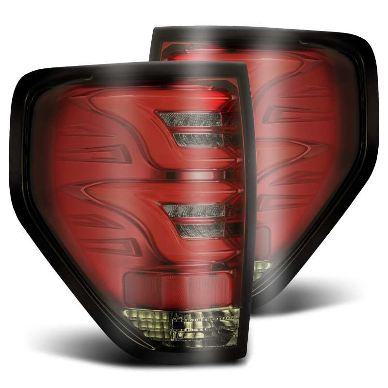 AlphaRex 09-14 Ford F-150 (Excl Flareside Truck Bed Models) PRO-Series LED Tail Lights Red Smoke 650020