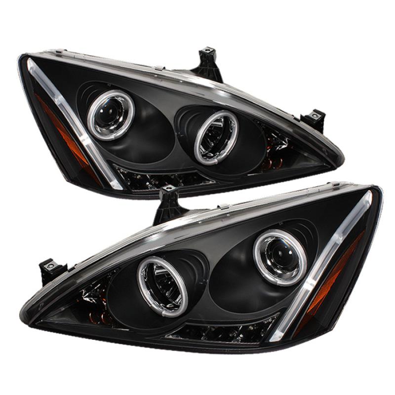 Spyder Honda Accord 03-07 Projector Headlights CCFL Halo LED Blk High H1 Low H1 PRO-YD-HA03-CCFL-BK 5029713 Main Image