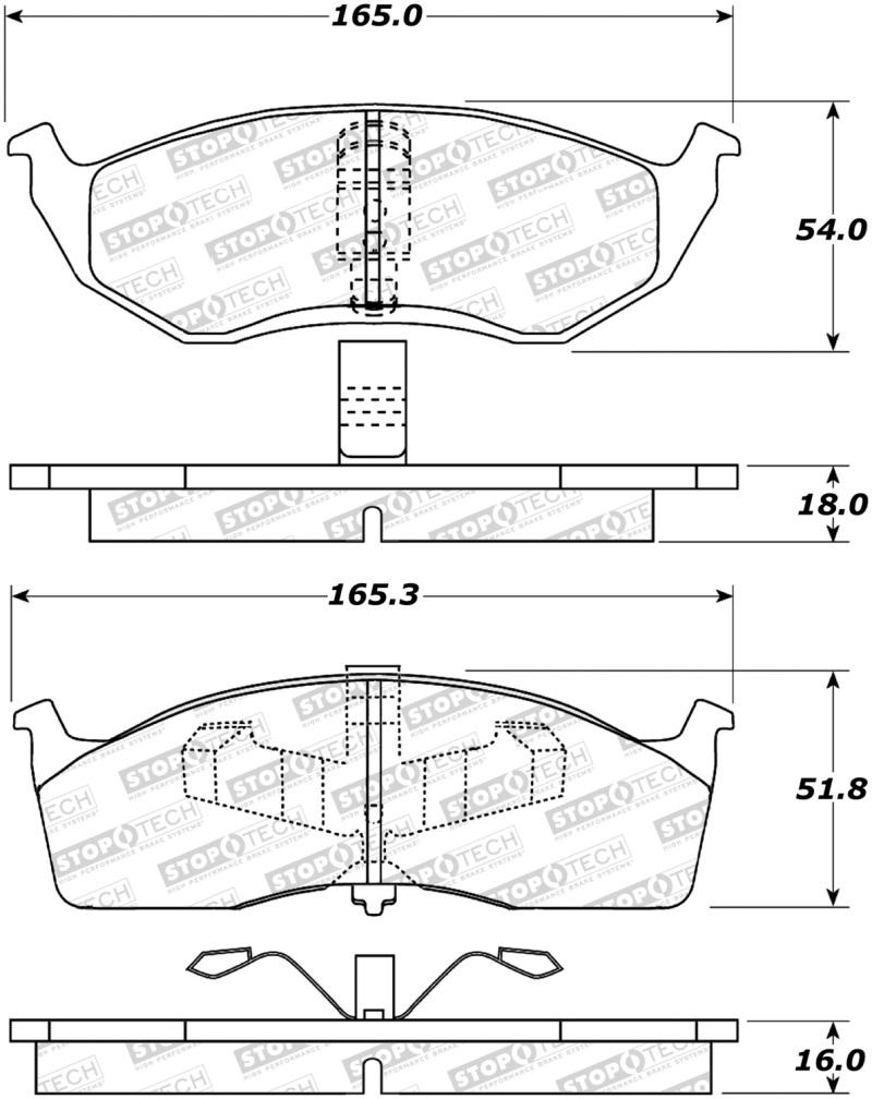 StopTech Street Brake Pads 308.06420 Main Image