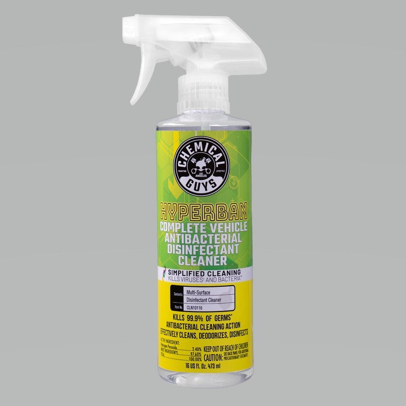 Chemical Guys Hyperban Complete Vehicle Antibacterial Disinfectant Cleaner - 16oz (P6) CLN10116