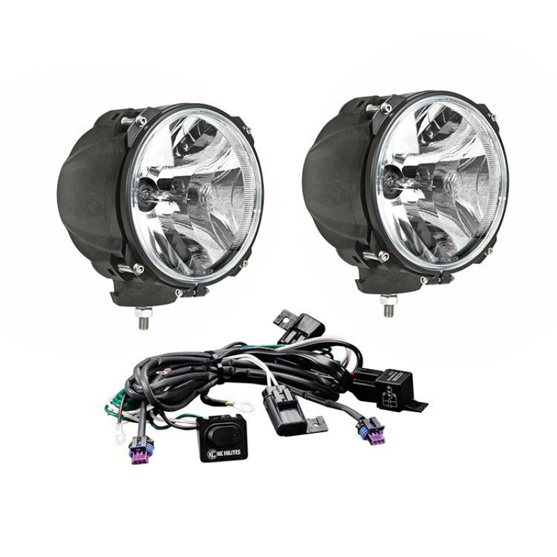 KC HiLiTES Carbon POD HID Light 70w Spread Beam (Pair Pack System) 96423 Main Image