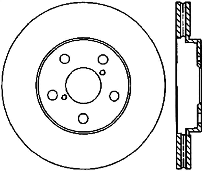 Stoptech ST Slotted Sport Brake Rotors Brakes, Rotors & Pads Brake Rotors - Slotted main image