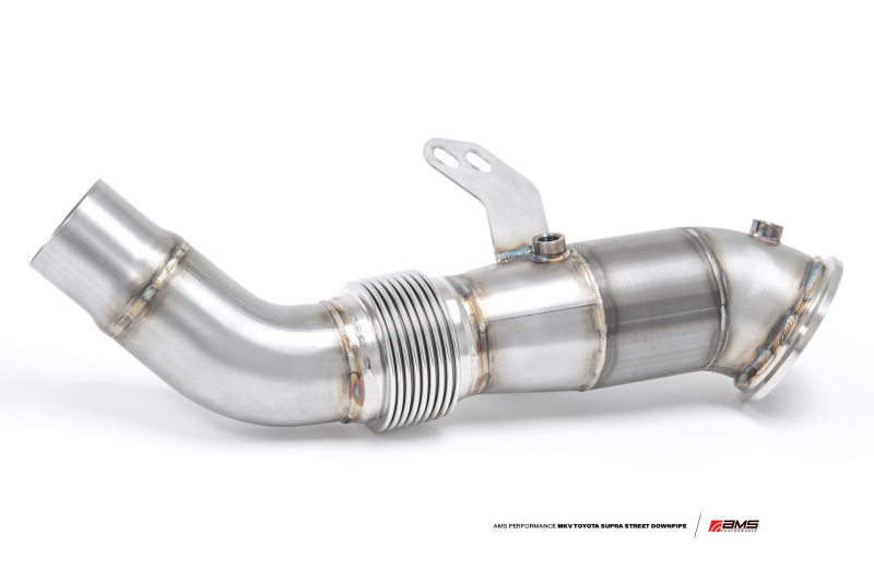 AMS Performance 2020+ Toyota Supra A90 Street Downpipe w/GESI Catalytic Converter AMS.38.05.0001-2