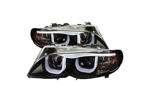 Spyder Headlights PRO-YD-BMWE4602-4D-3DDRL-BK Item Image