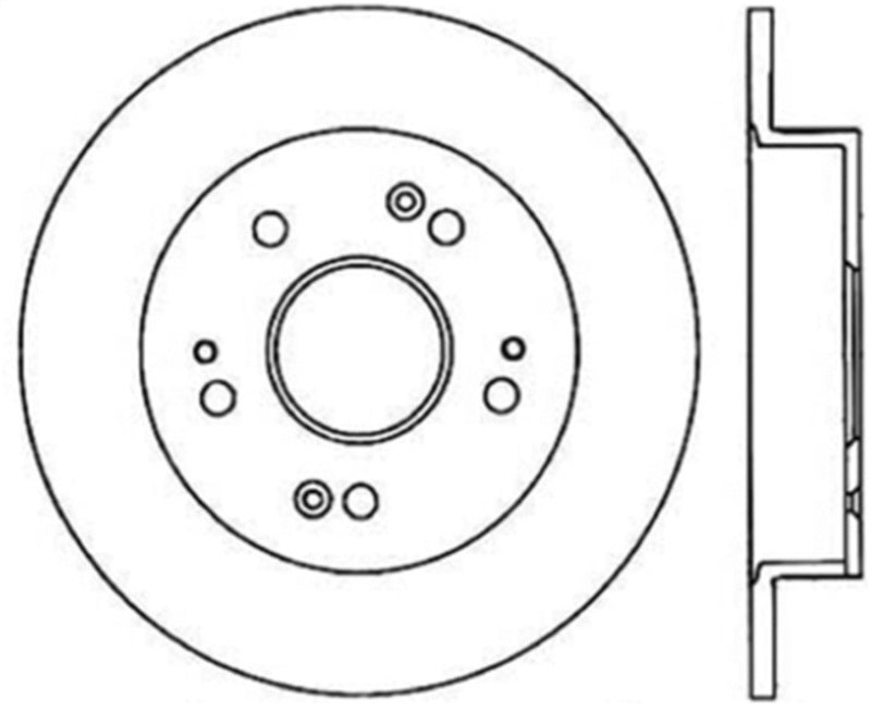 StopTech Sport Cryo Drilled/Slotted Brake Rotor; Rear Right