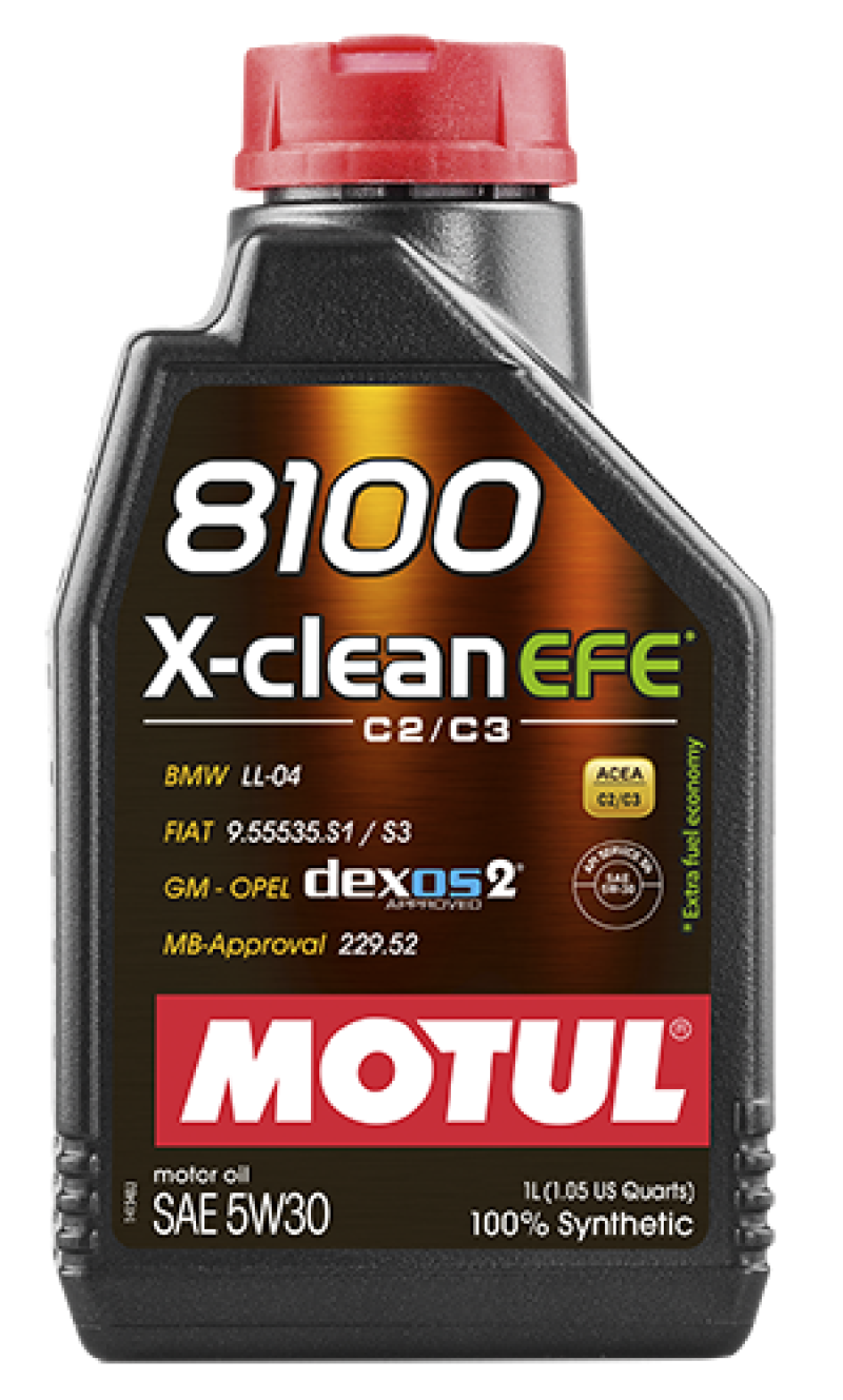 Motul 1L Synthetic Engine Oil 8100 5W30 X-Clean EFE 109470