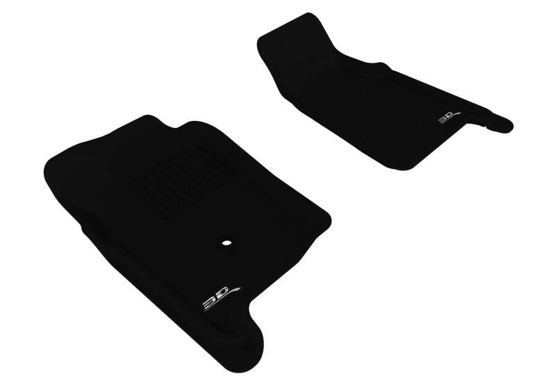 3D MAXpider 1998-2011 Ford Ranger Regular Cab/Supercab Kagu 1st Row Floormat - Black L1FR02611509 Main Image